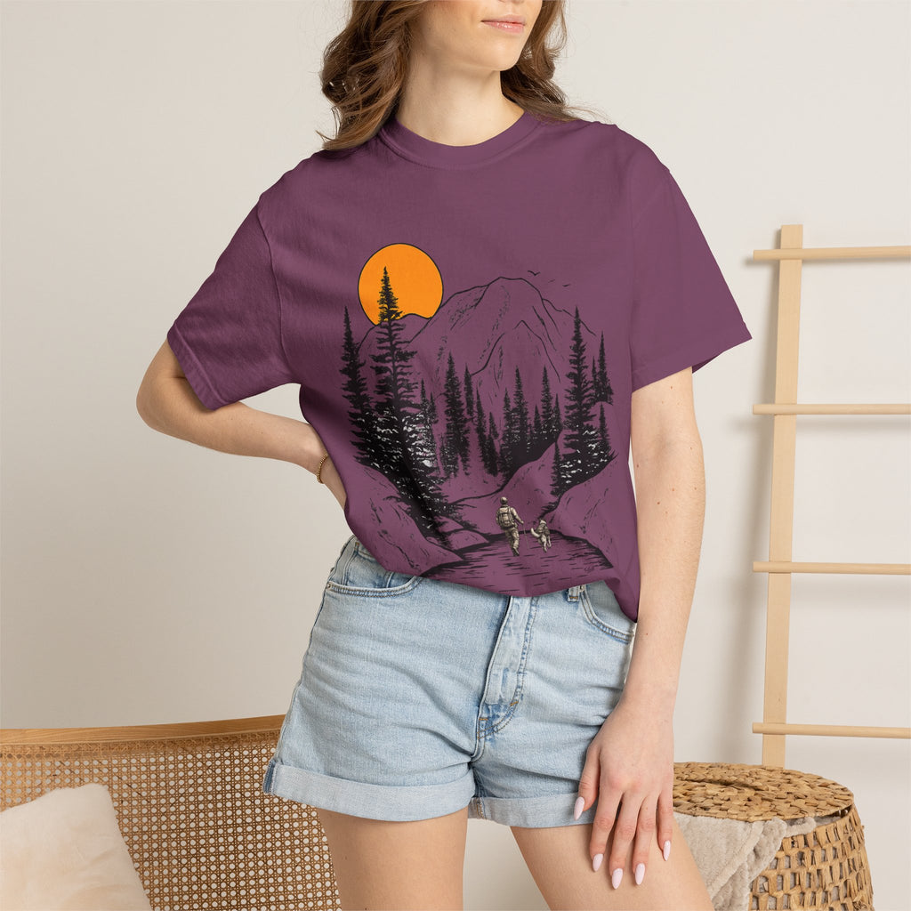 Mountain Sunset Hiking T-Shirt