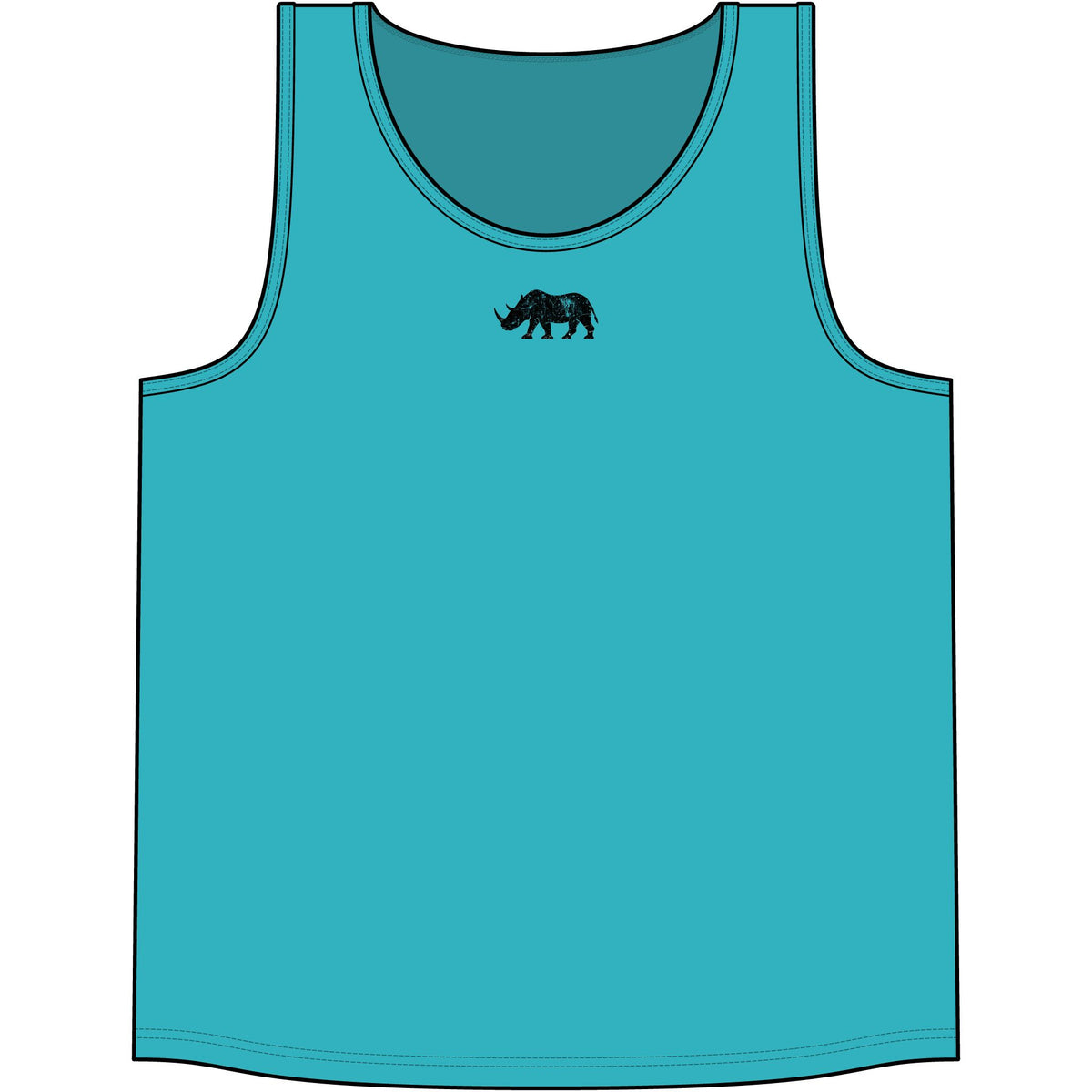 Live Fortunate Black Vertical Men's Training Tank