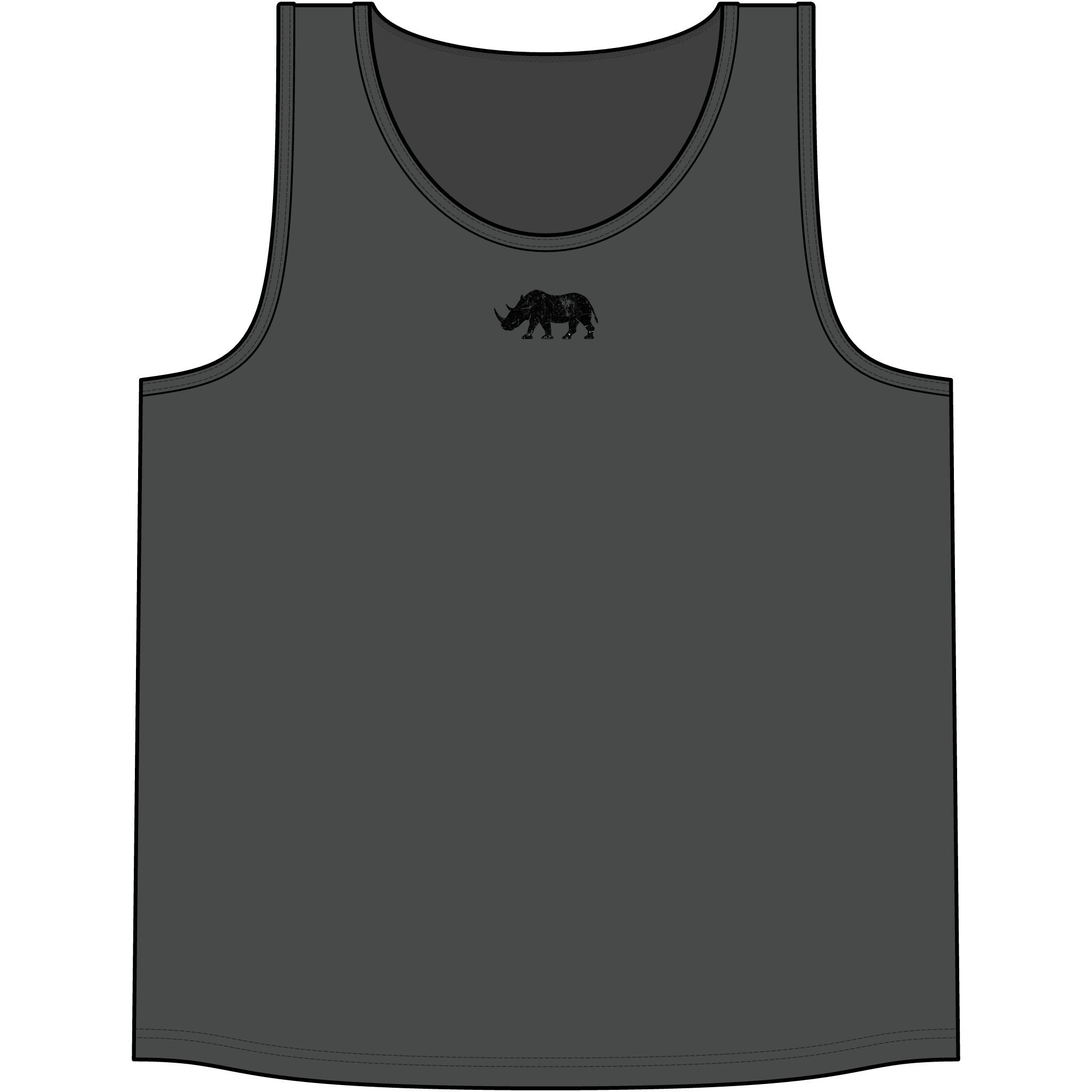 Live Fortunate Black Vertical Men's Training Tank