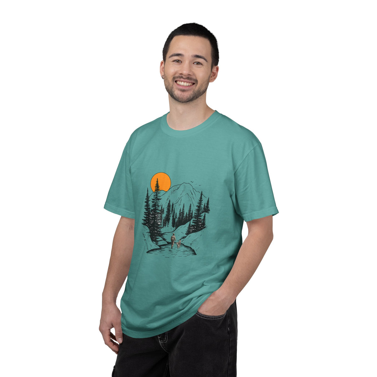 Mountain Sunset Hiking T-Shirt
