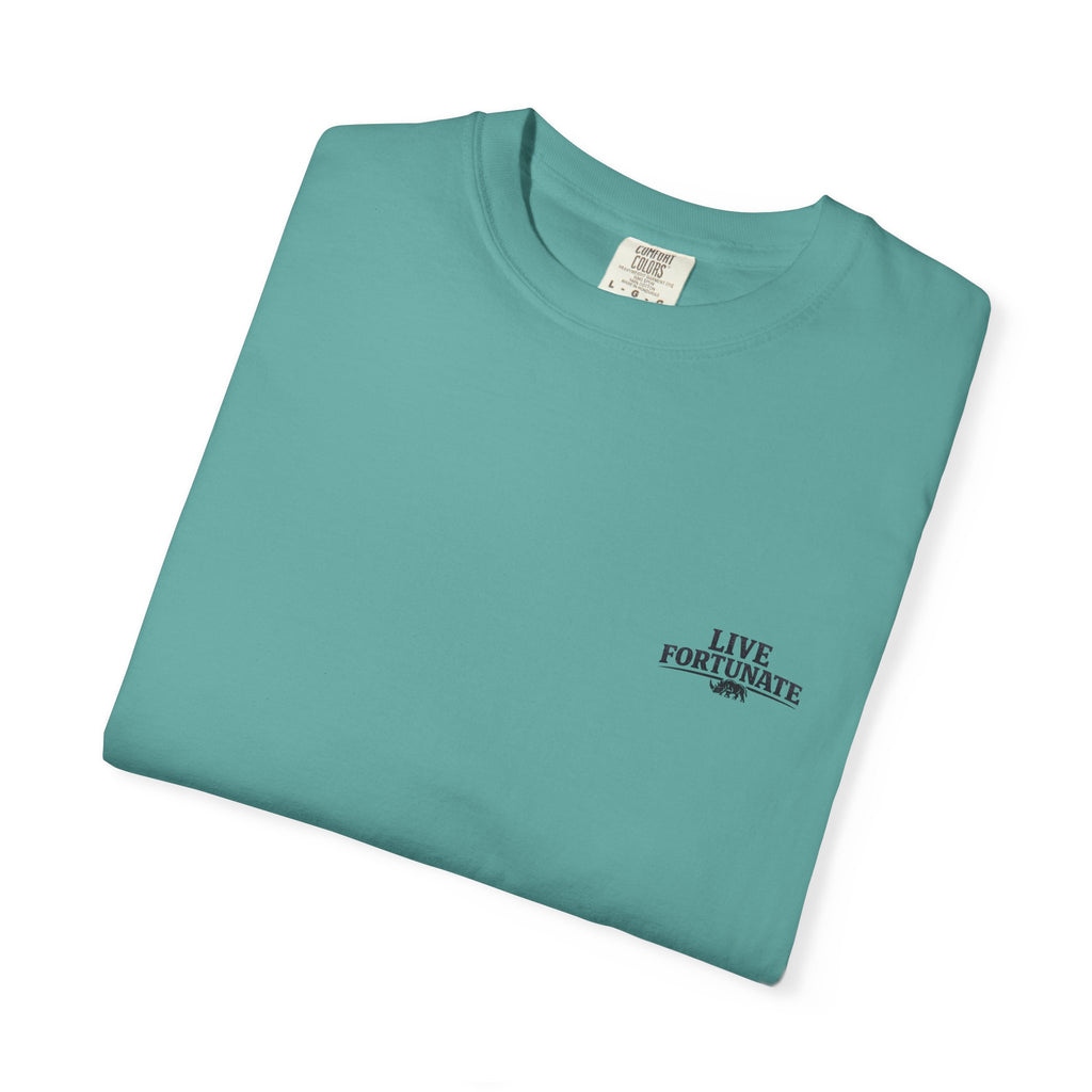 Sunset Vintage T-Shirt — Lake Scene