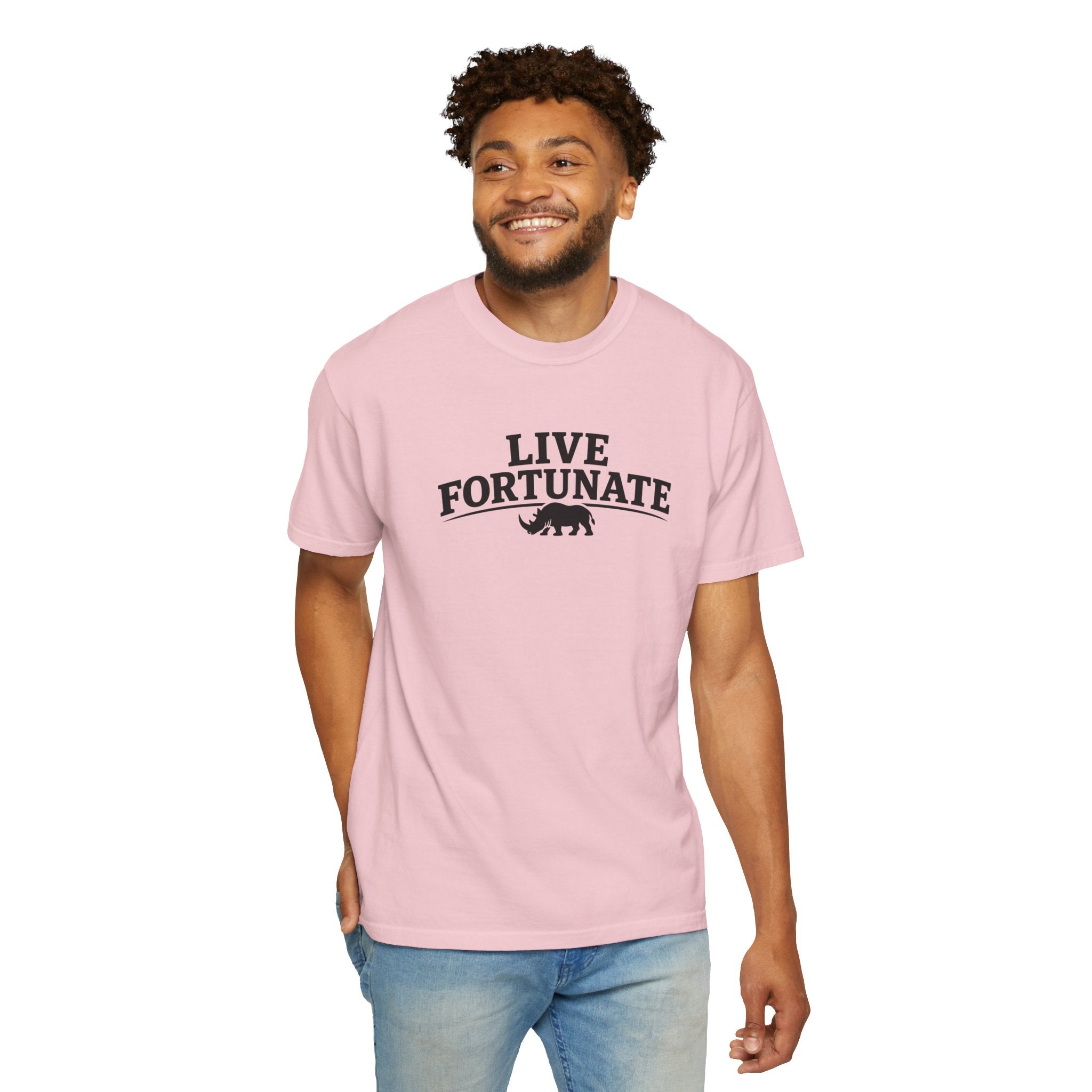 Rhino Logo T-Shirt — LiveFortunate.com Graphic Tee
