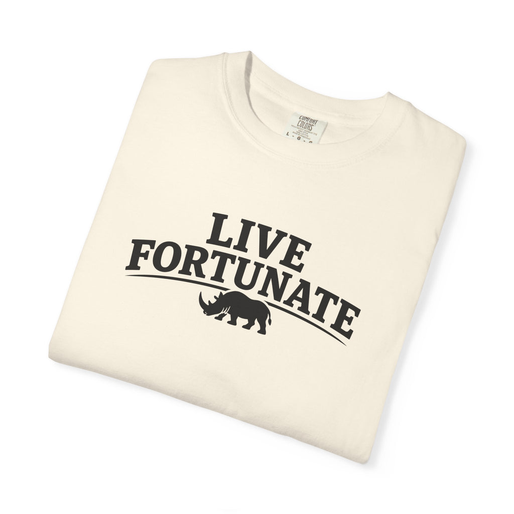 Rhino Logo T-Shirt — LiveFortunate.com Graphic Tee
