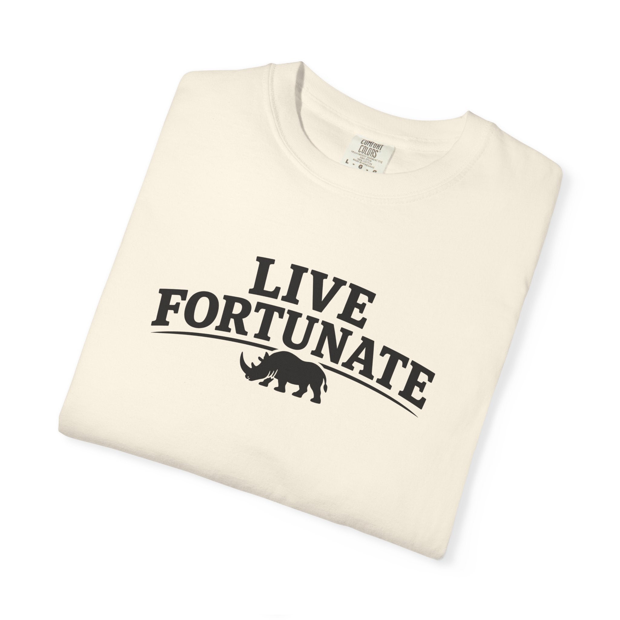 Rhino Logo T-Shirt — LiveFortunate.com Graphic Tee