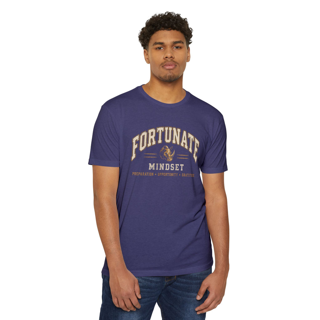 Fortunate Mindset Men’s Vintage Rhino Graphic T-Shirt | Live Fortunate
