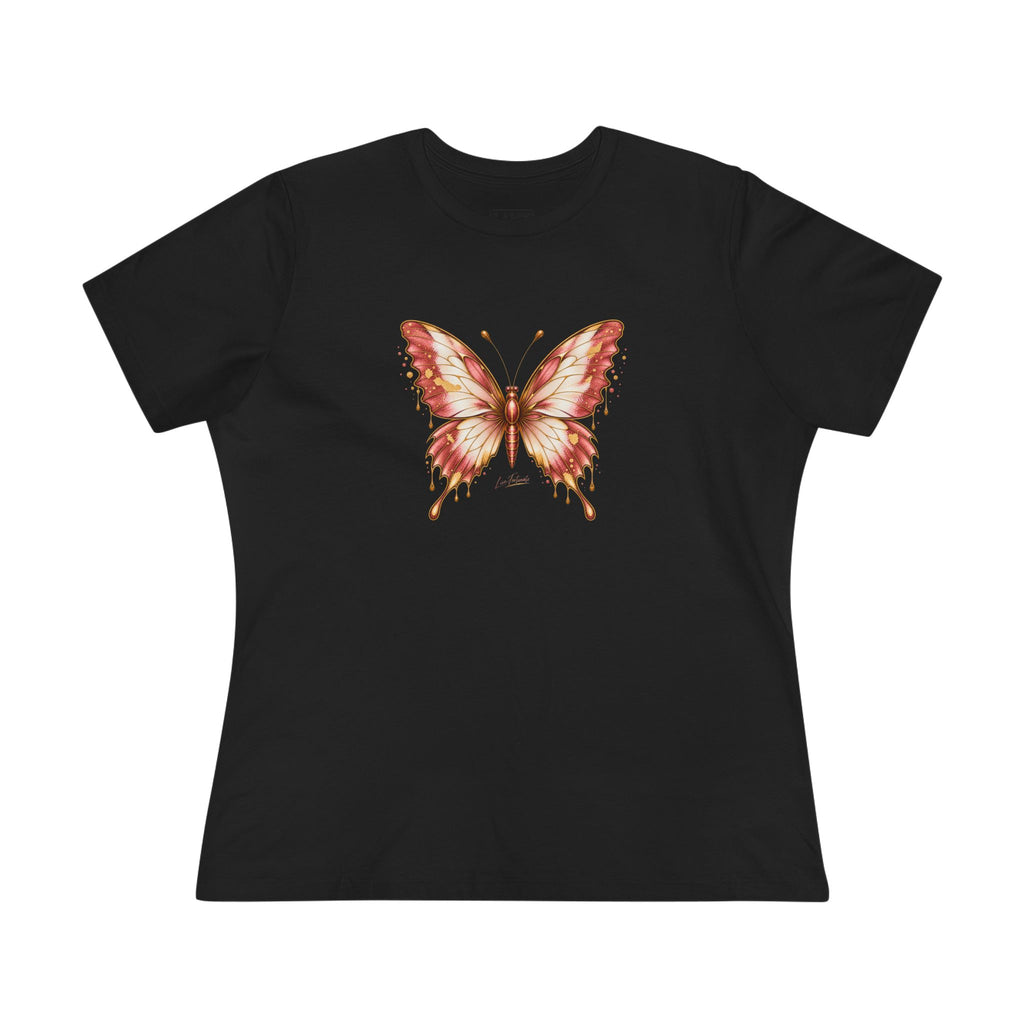 Butterfly Graphic Tee — Women's Dusty Rose Butterfly Shirt