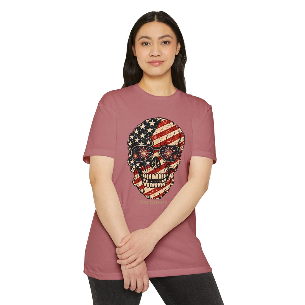 Fortunate American Skull T-Shirt – Live Bold. Live Fortunate.