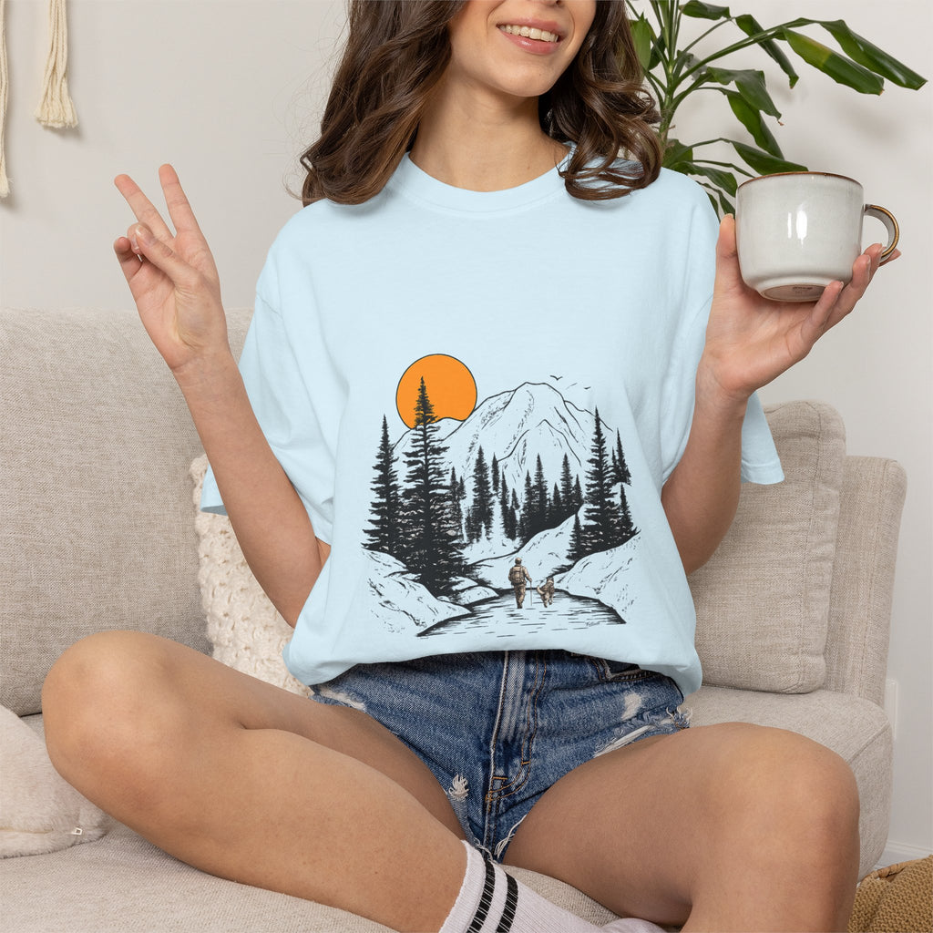 Mountain Sunset Hiking T-Shirt