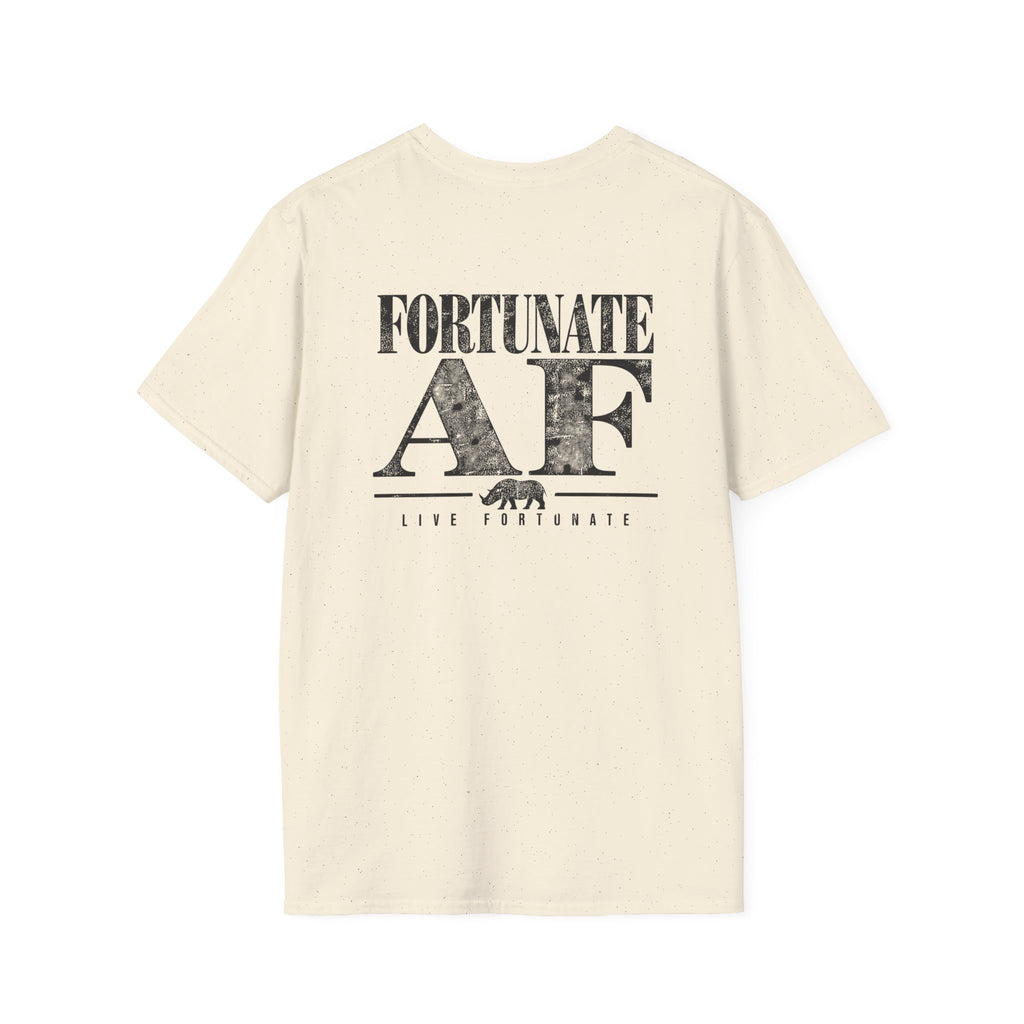 Fortunate AF Rhino Graphic T-shirt Black