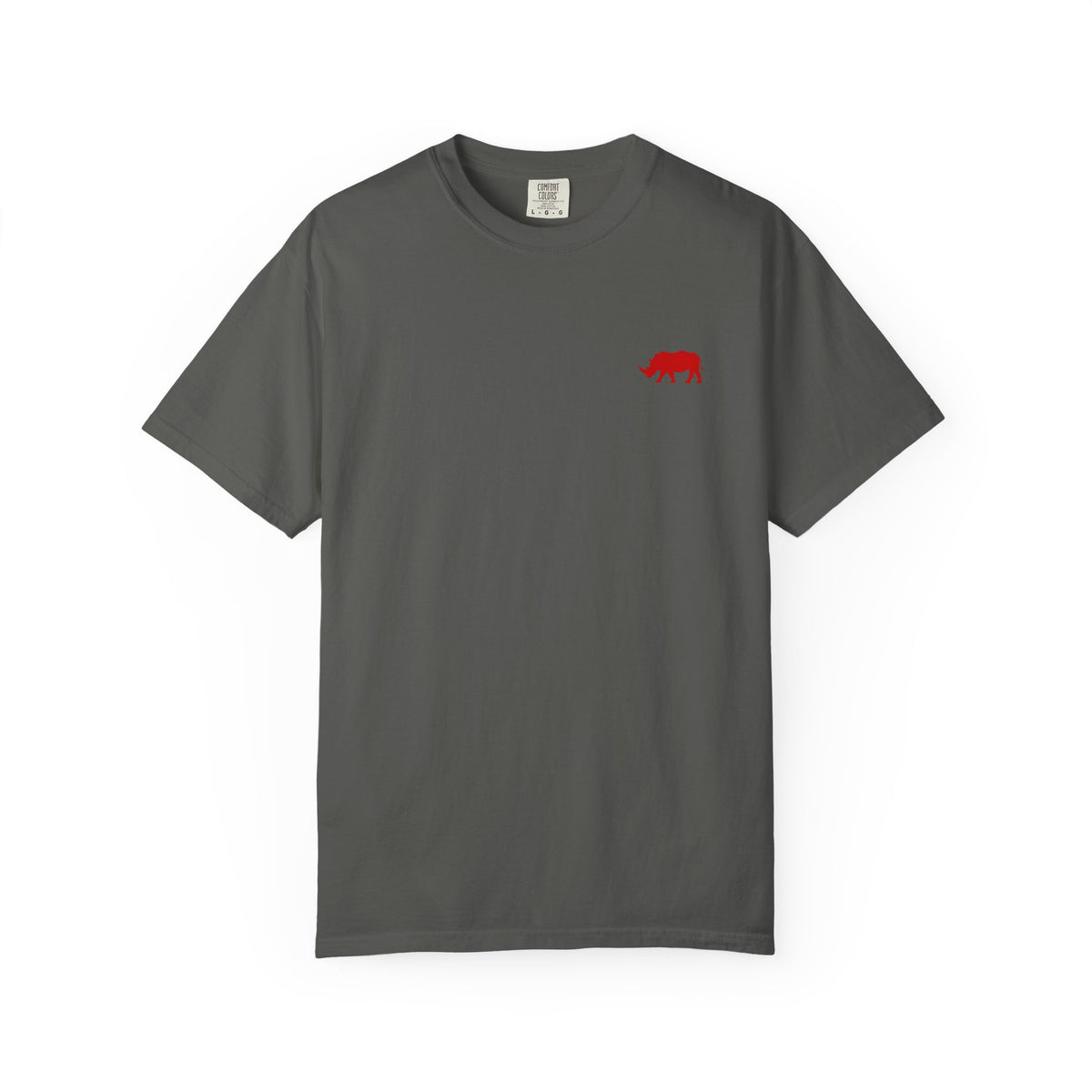 Live Fortunate Rhino T-Shirt — Red Rhino Logo Tee