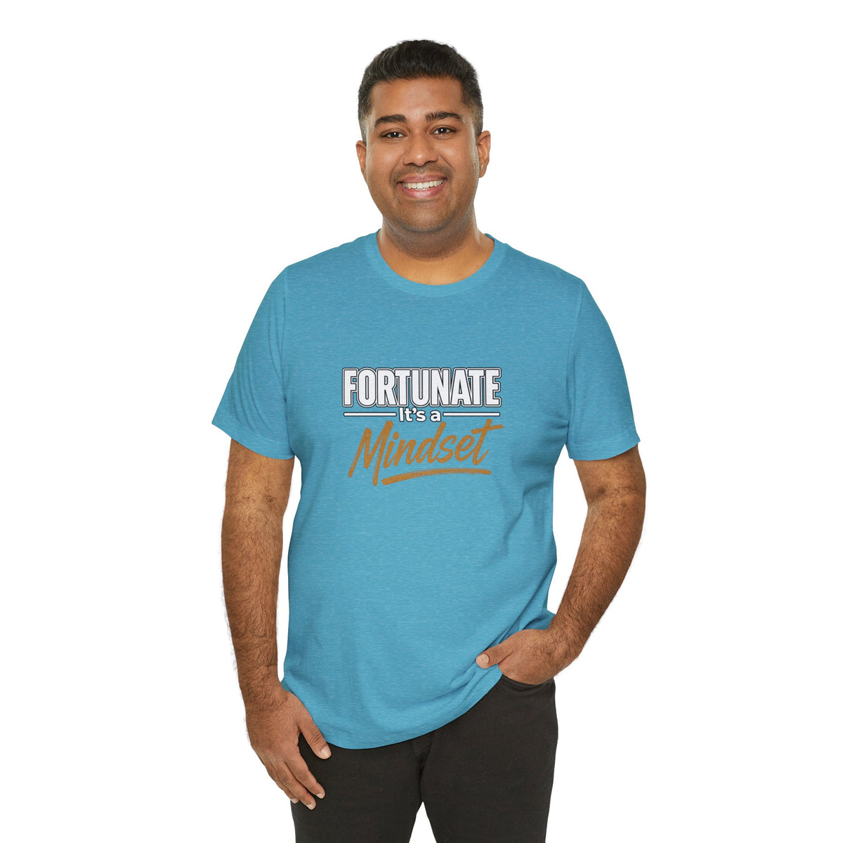 Fortunate It's a Mindset T-Shirt – Inspirational Motivational Tee