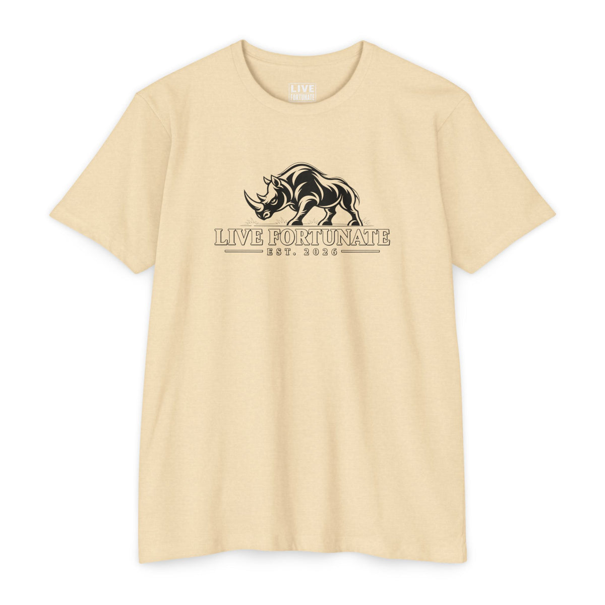 Live Fortunate EST. 2026 Rhino Tee