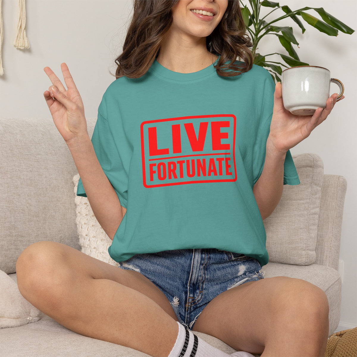 Live Fortunate Graphic T-Shirt