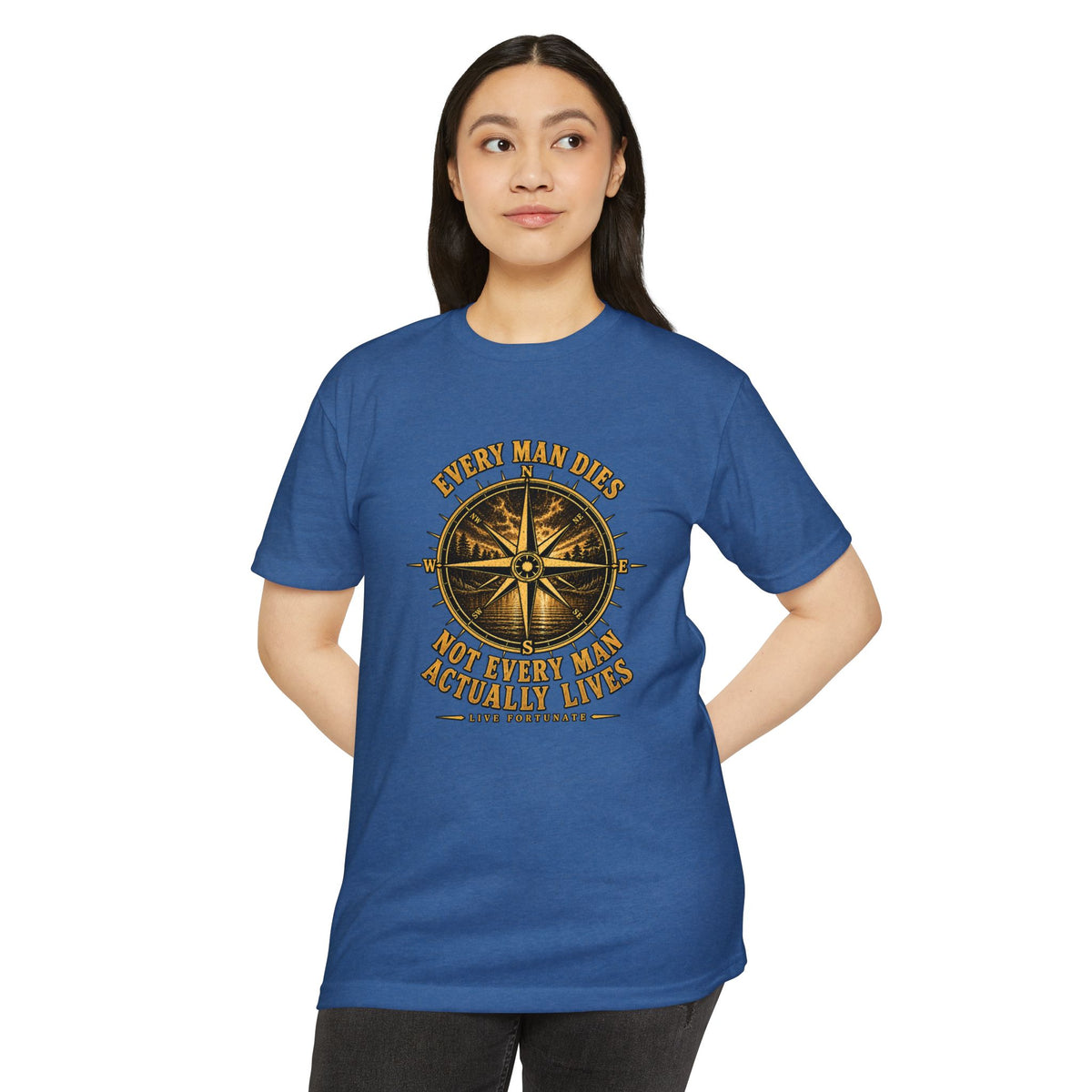 "Every Man Dies, Not Every Man Actually Lives" Compass Graphic Tee