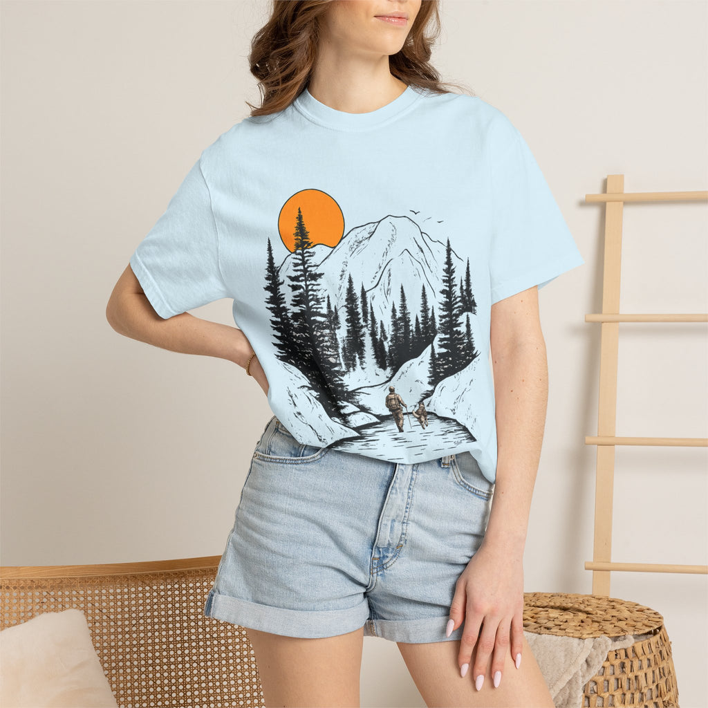 Mountain Sunset Hiking T-Shirt