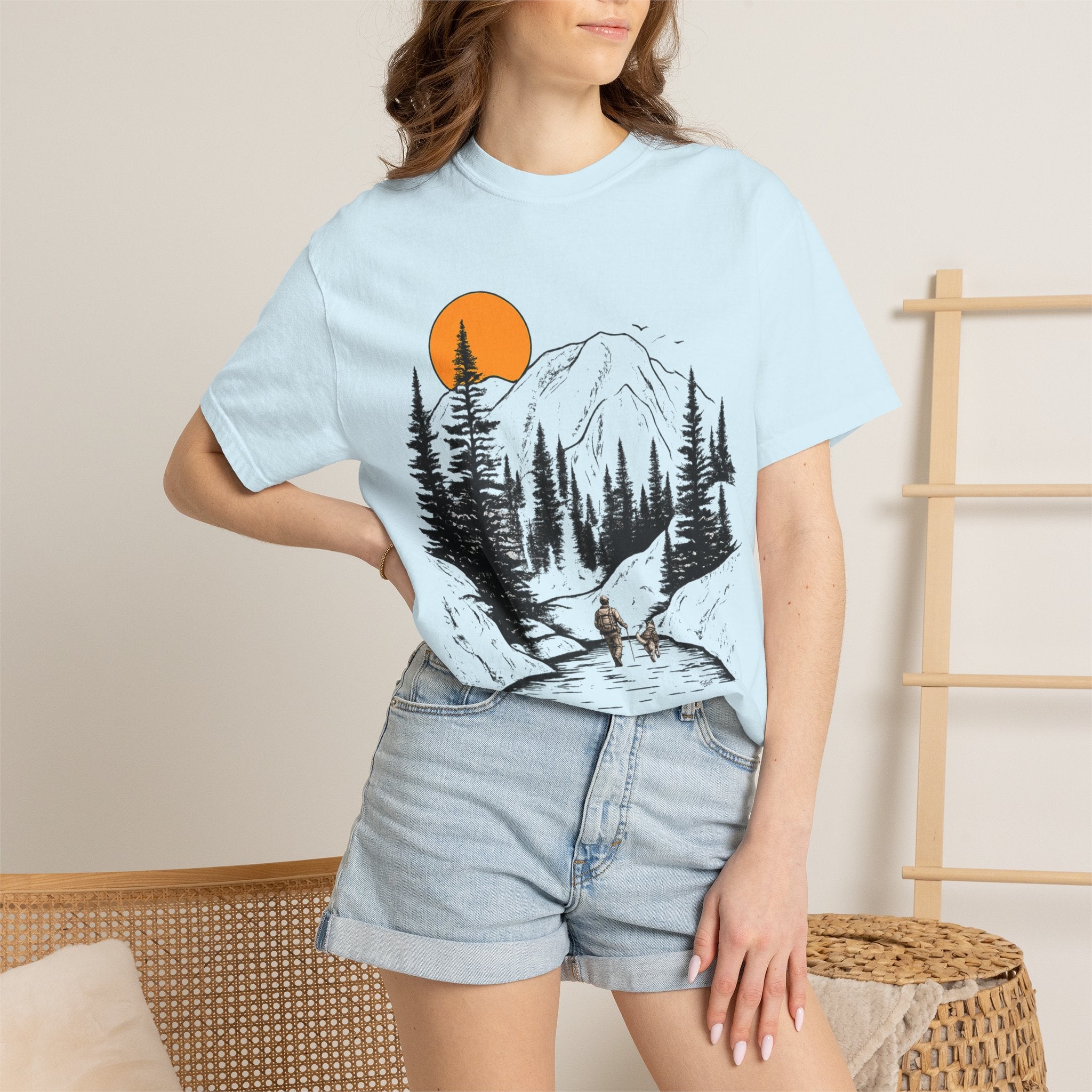 Mountain Sunset Hiking T-Shirt