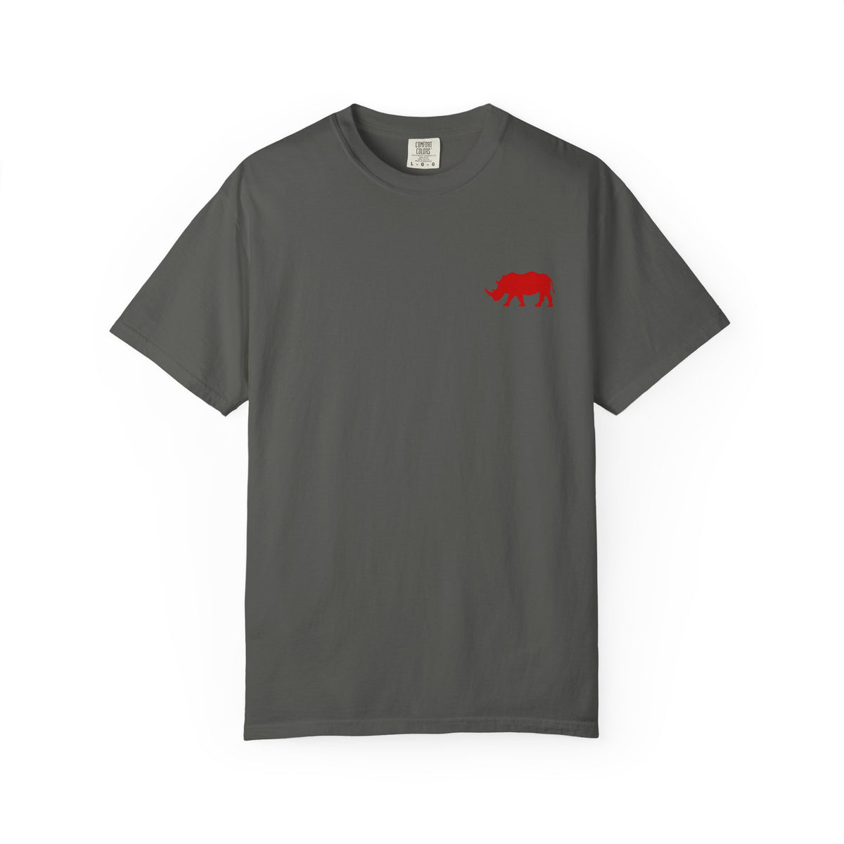 Live Fortunate Rhino T-Shirt — Red Rhino Logo Tee