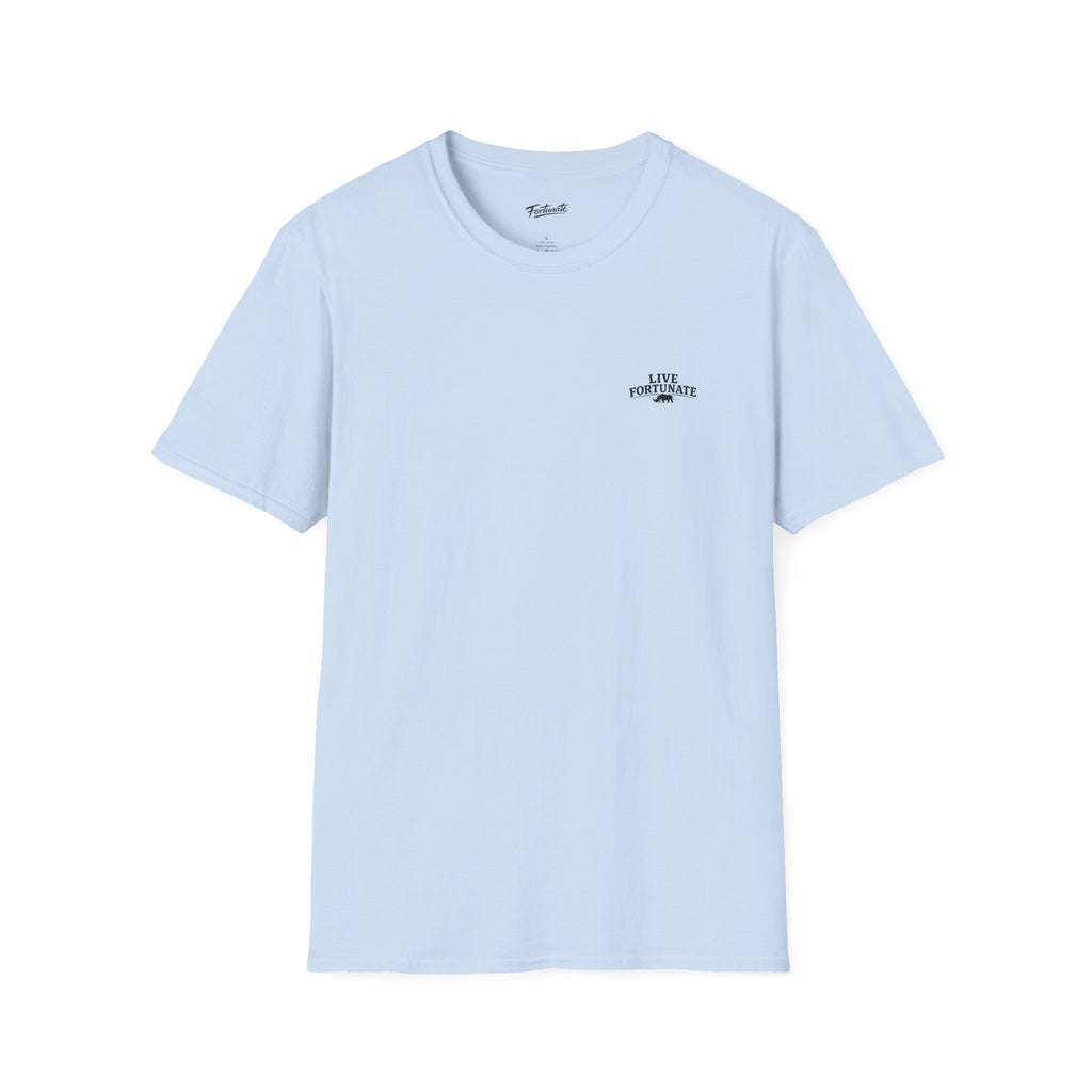 Tree of Clues Sunset T-Shirt — Silhouette Nature Graphic Tee