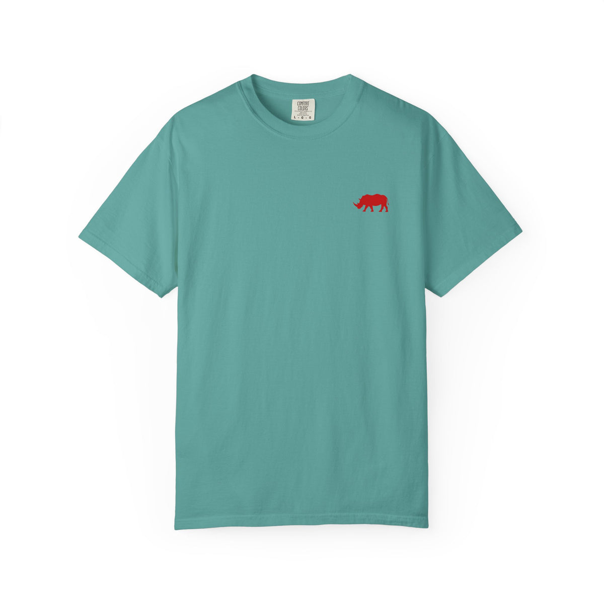 Live Fortunate Rhino T-Shirt — Red Rhino Logo Tee
