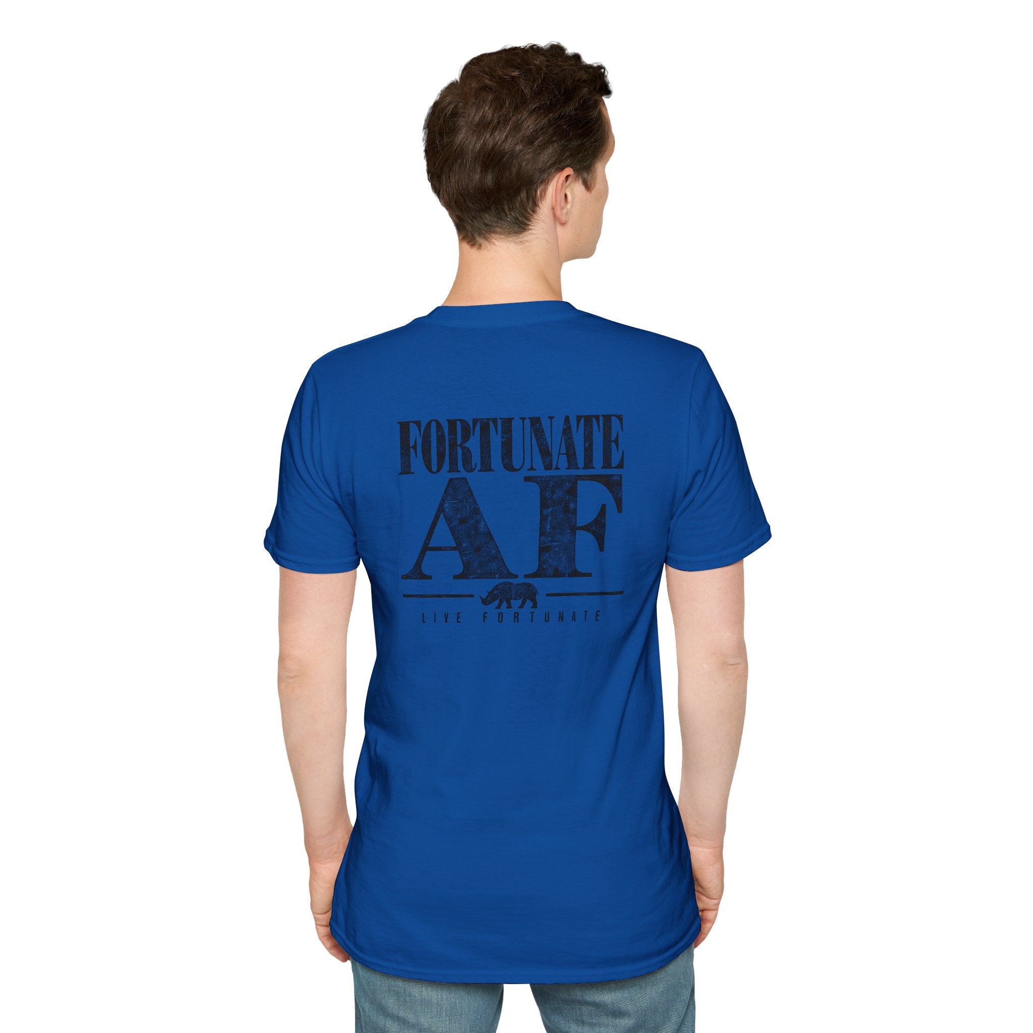 Fortunate AF Rhino Graphic T-shirt Black