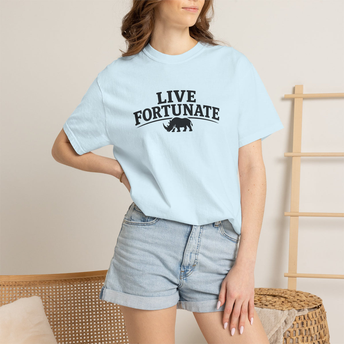 Rhino Logo T-Shirt — LiveFortunate.com Graphic Tee