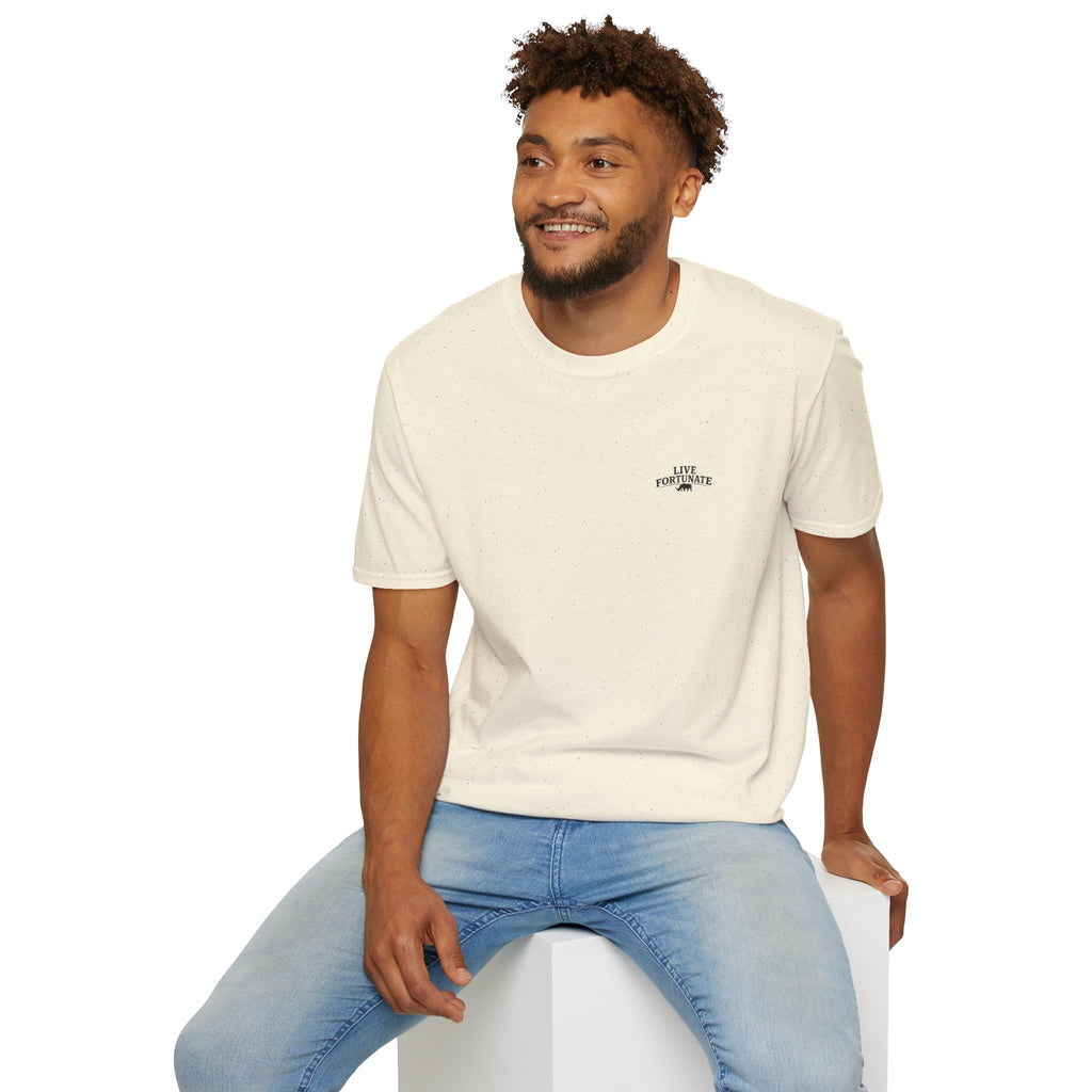 Tree of Clues Sunset T-Shirt — Silhouette Nature Graphic Tee