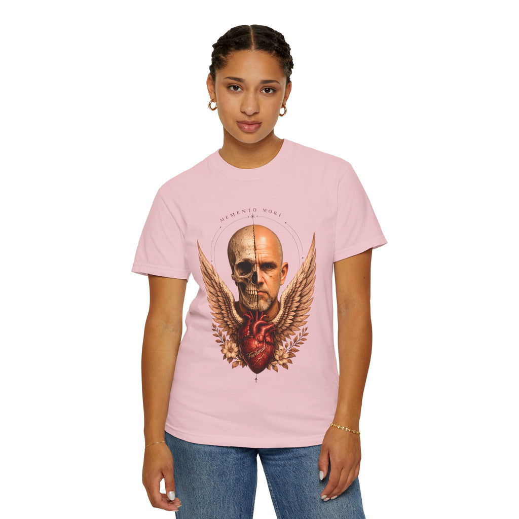 Memento Mori  — Anatomical Heart & Half Skull Graphic Tee