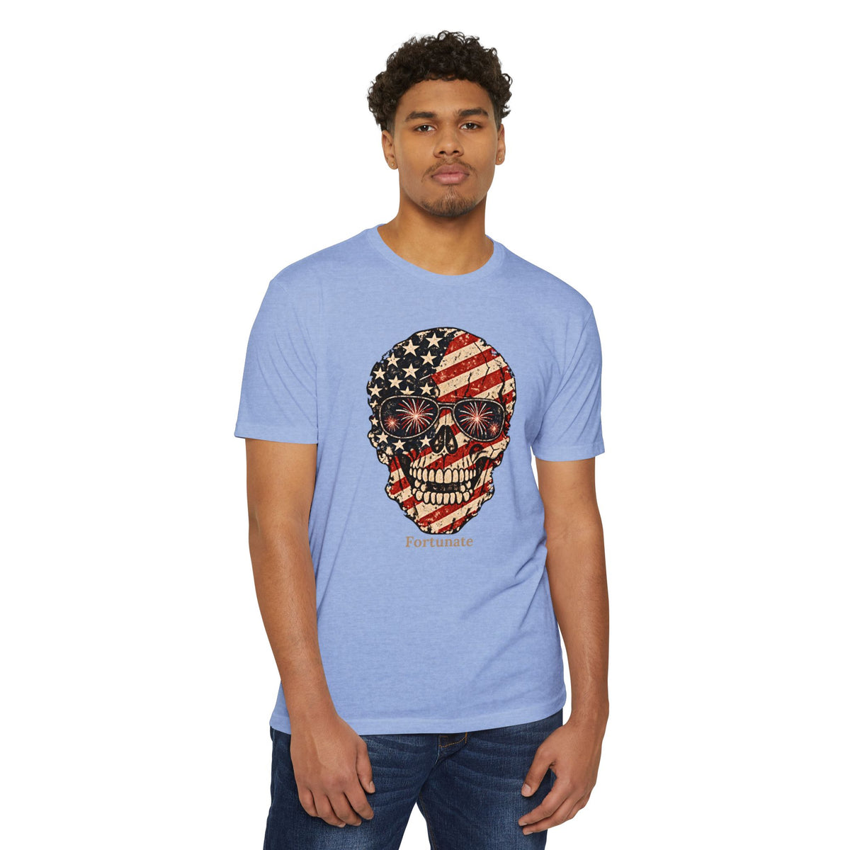 Fortunate American Skull T-Shirt – Live Bold. Live Fortunate.