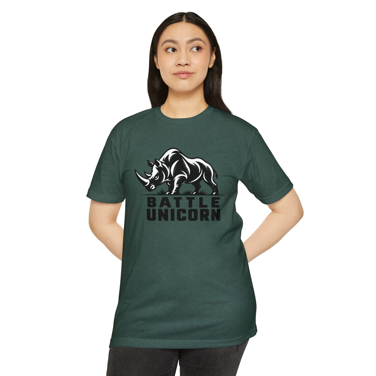 Battle Unicorn Rhino Tee | Live Fortunate