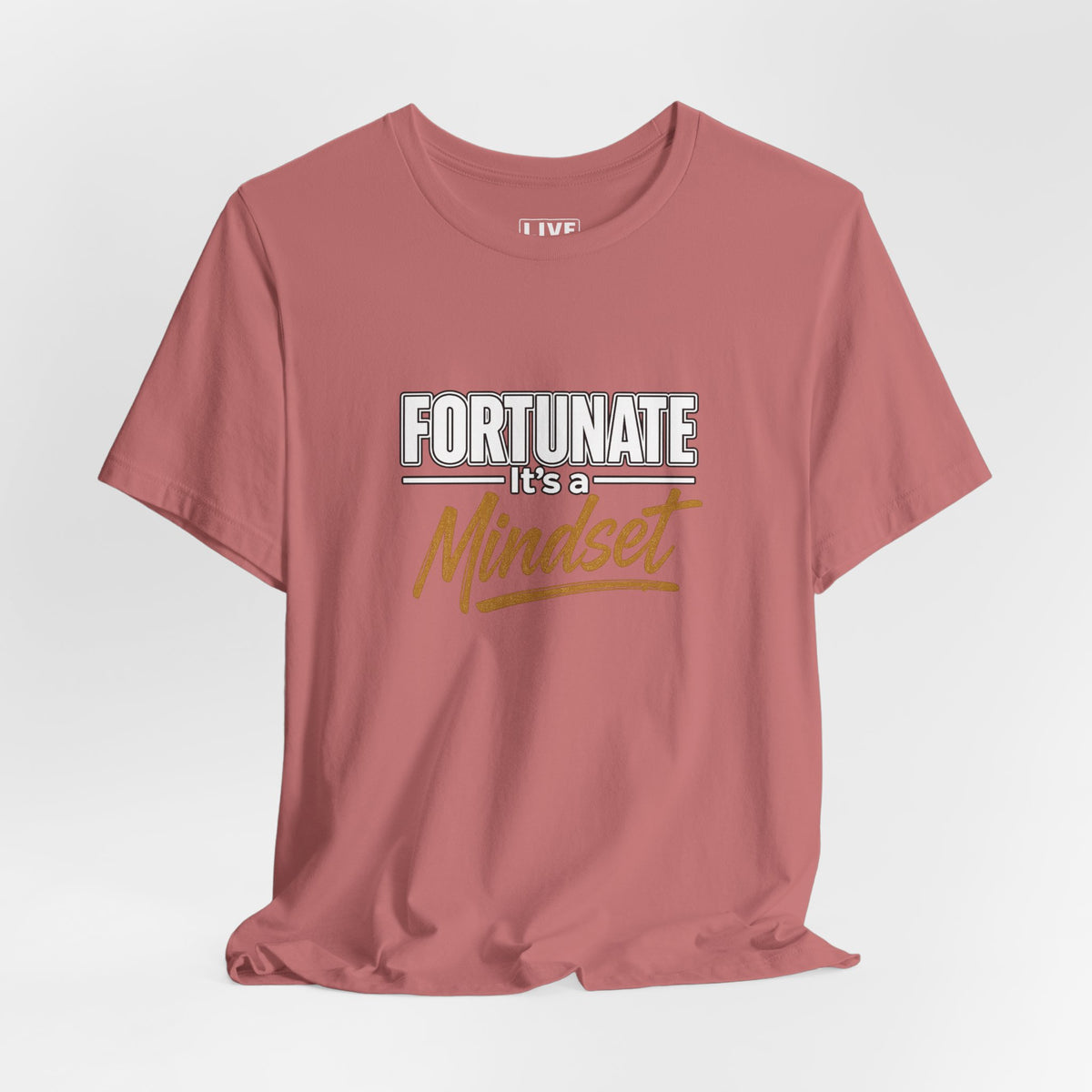 Fortunate It's a Mindset T-Shirt – Inspirational Motivational Tee