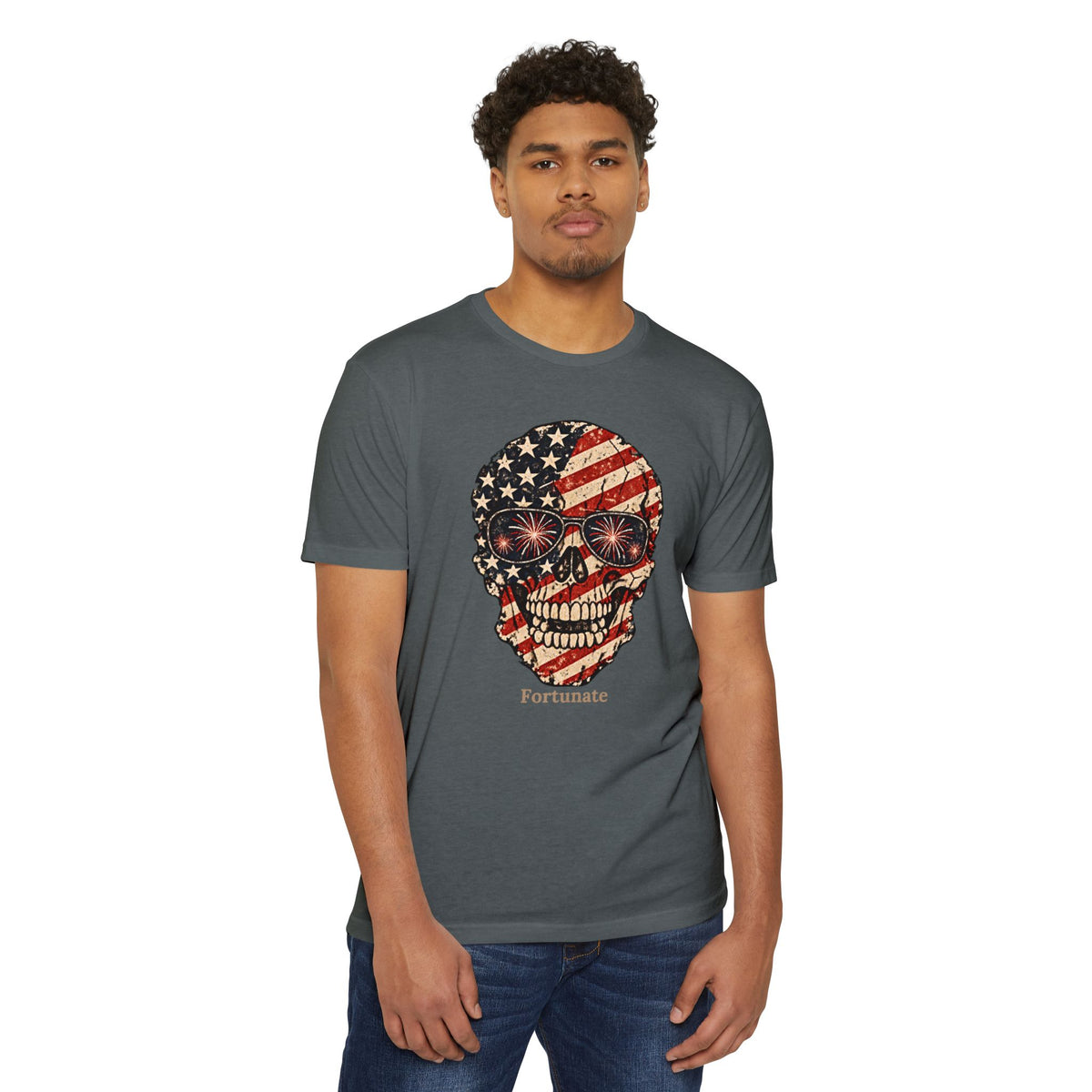 Fortunate American Skull T-Shirt – Live Bold. Live Fortunate.
