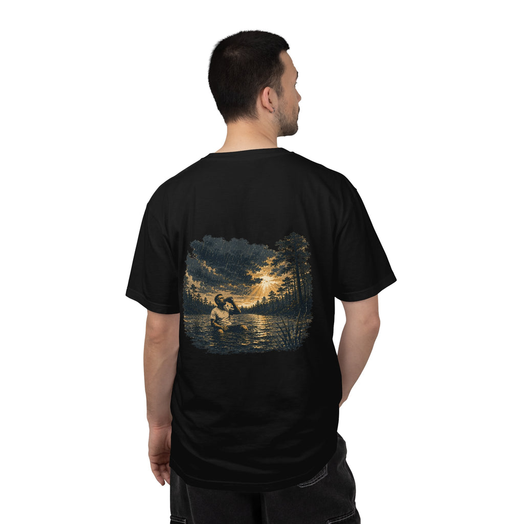 Sunset Vintage T-Shirt — Lake Scene