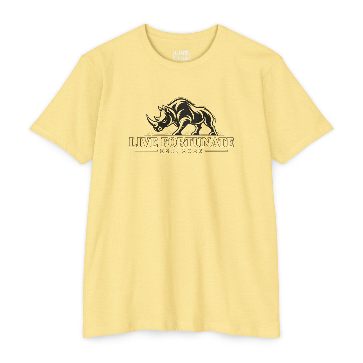 Live Fortunate EST. 2026 Rhino Tee