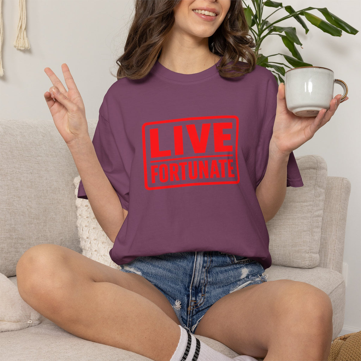 Live Fortunate Graphic T-Shirt