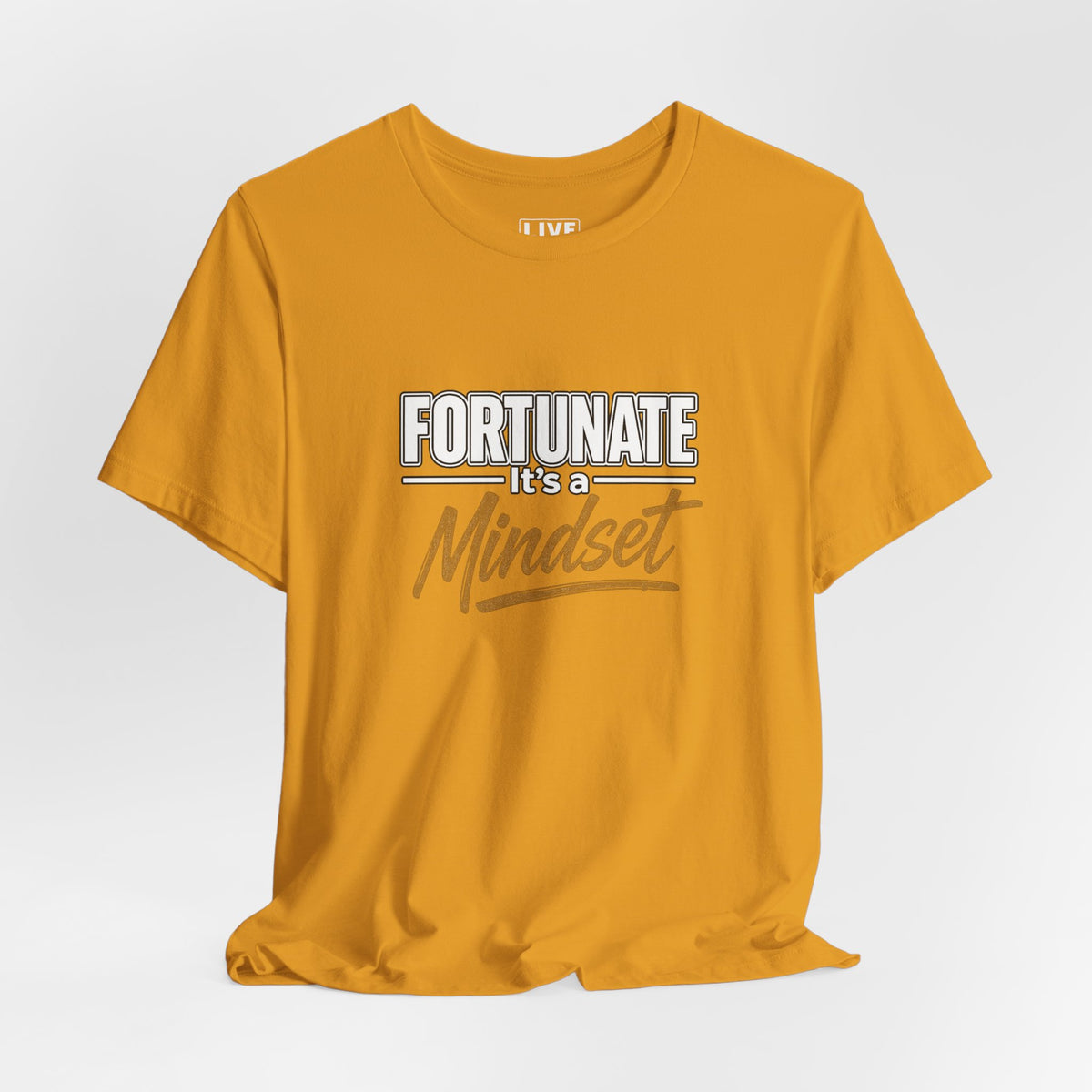 Fortunate It's a Mindset T-Shirt – Inspirational Motivational Tee