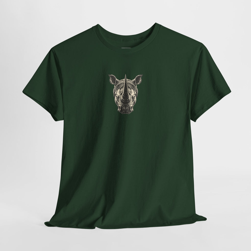 Rhino Mindset Men’s Front & Back Graphic T-Shirt | Live Fortunate