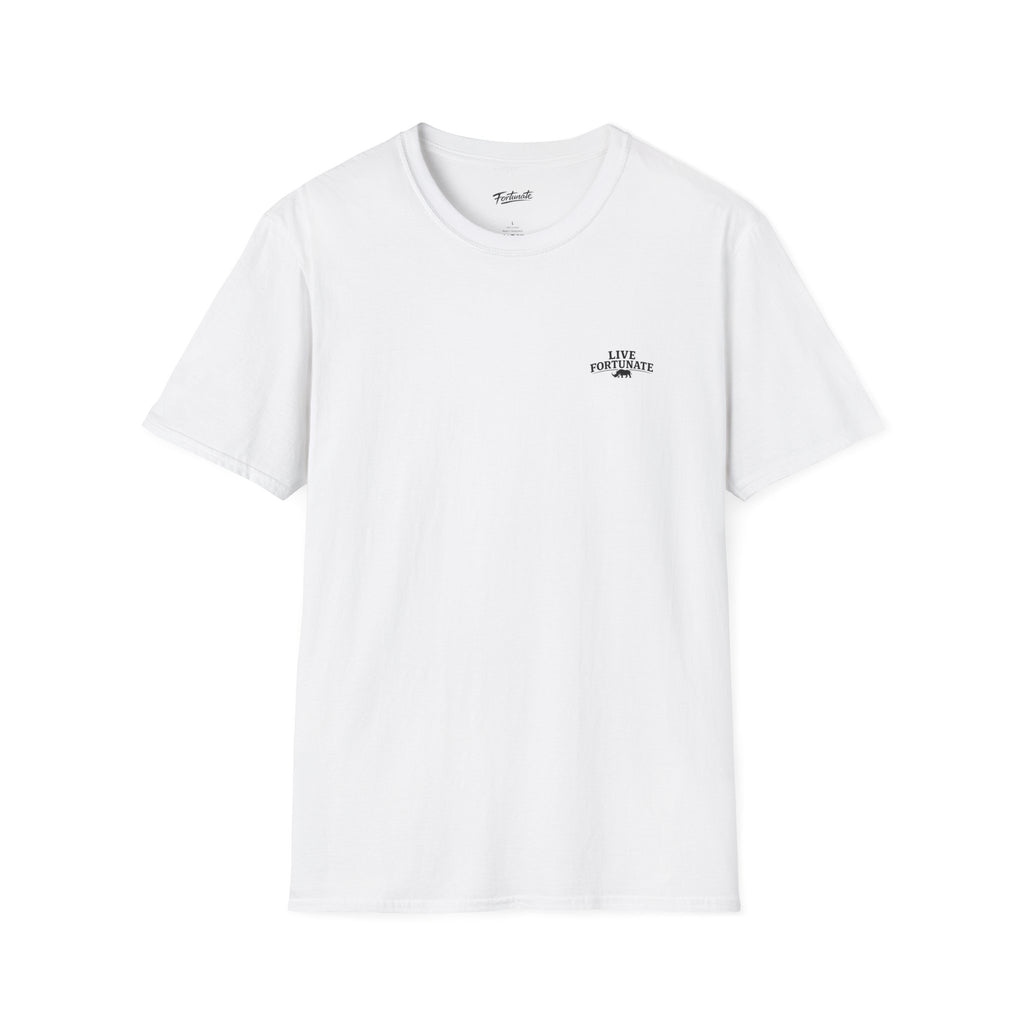 Tree of Clues Sunset T-Shirt — Silhouette Nature Graphic Tee