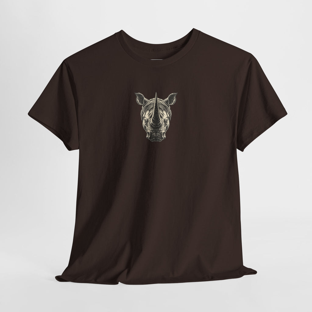 Rhino Mindset Men’s Front & Back Graphic T-Shirt | Live Fortunate