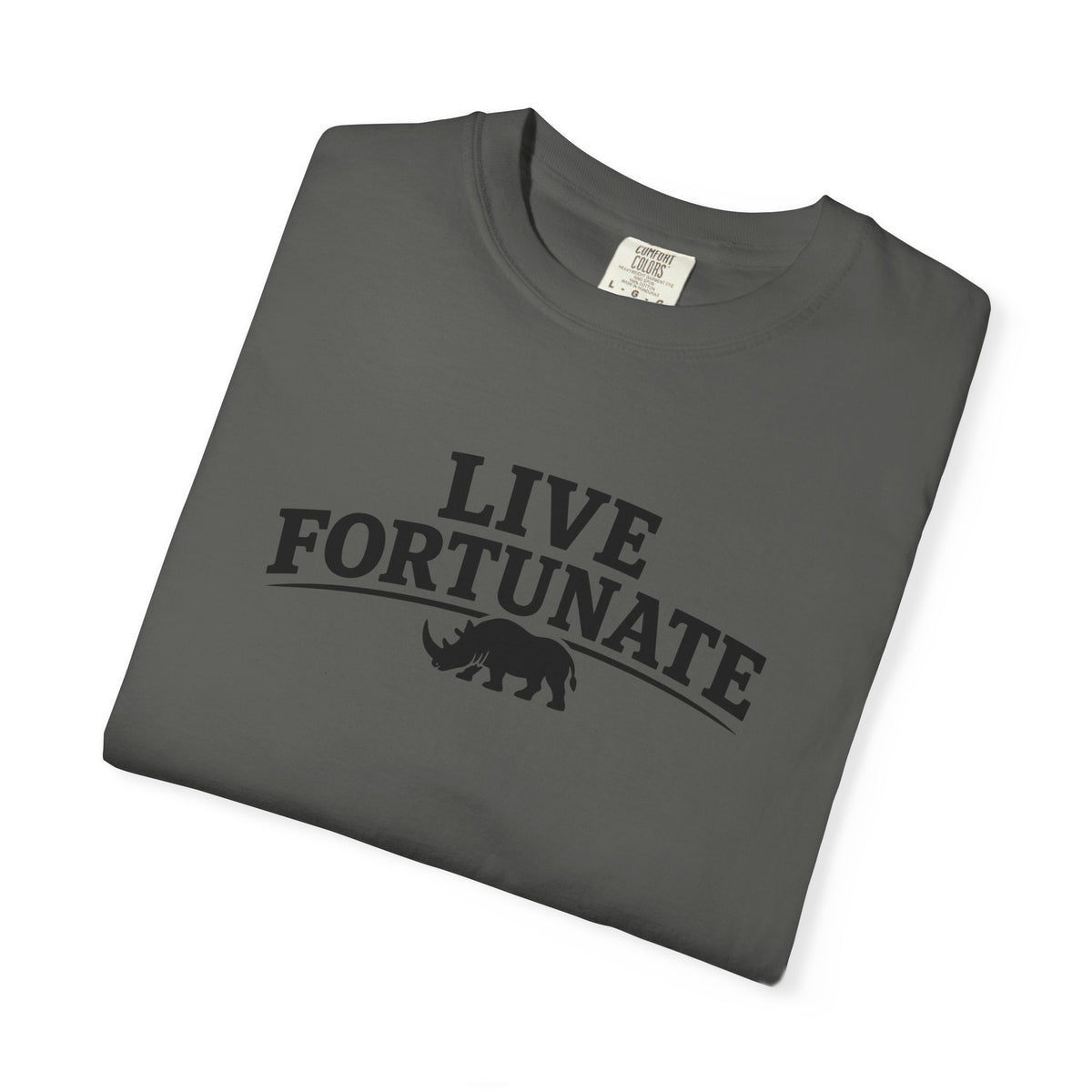 Rhino Logo T-Shirt — LiveFortunate.com Graphic Tee