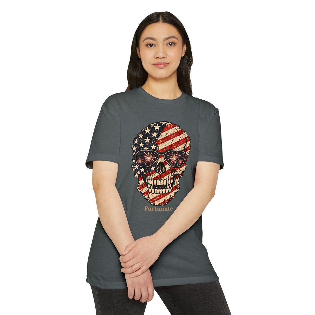 Fortunate American Skull T-Shirt – Live Bold. Live Fortunate.