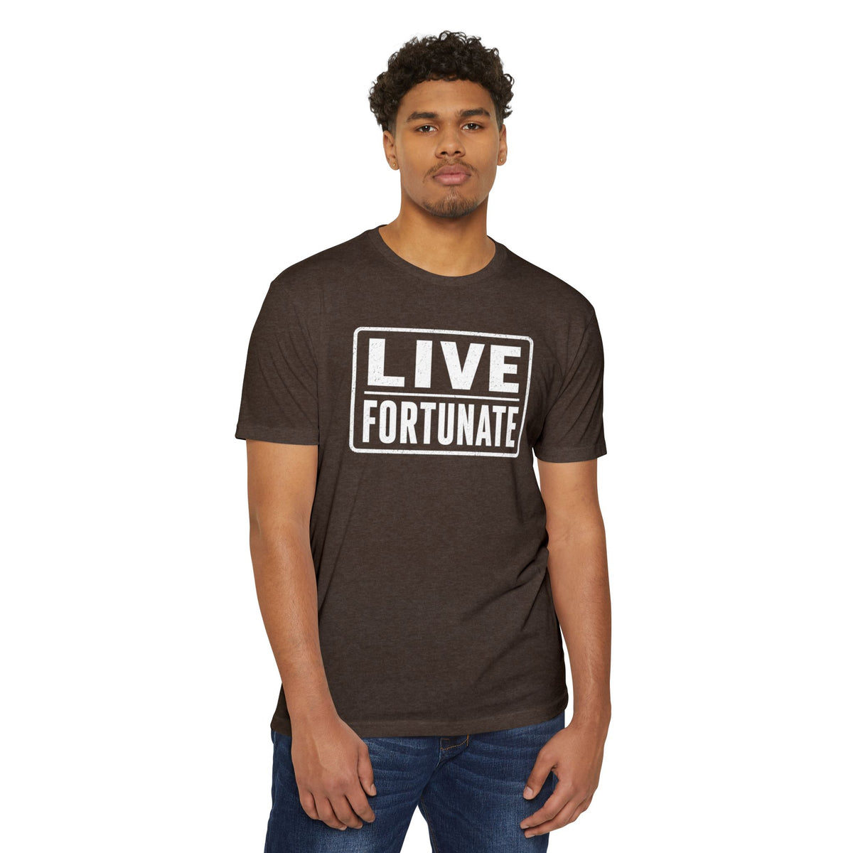 Live Fortunate T-Shirt — Inspirational Graphic Tee