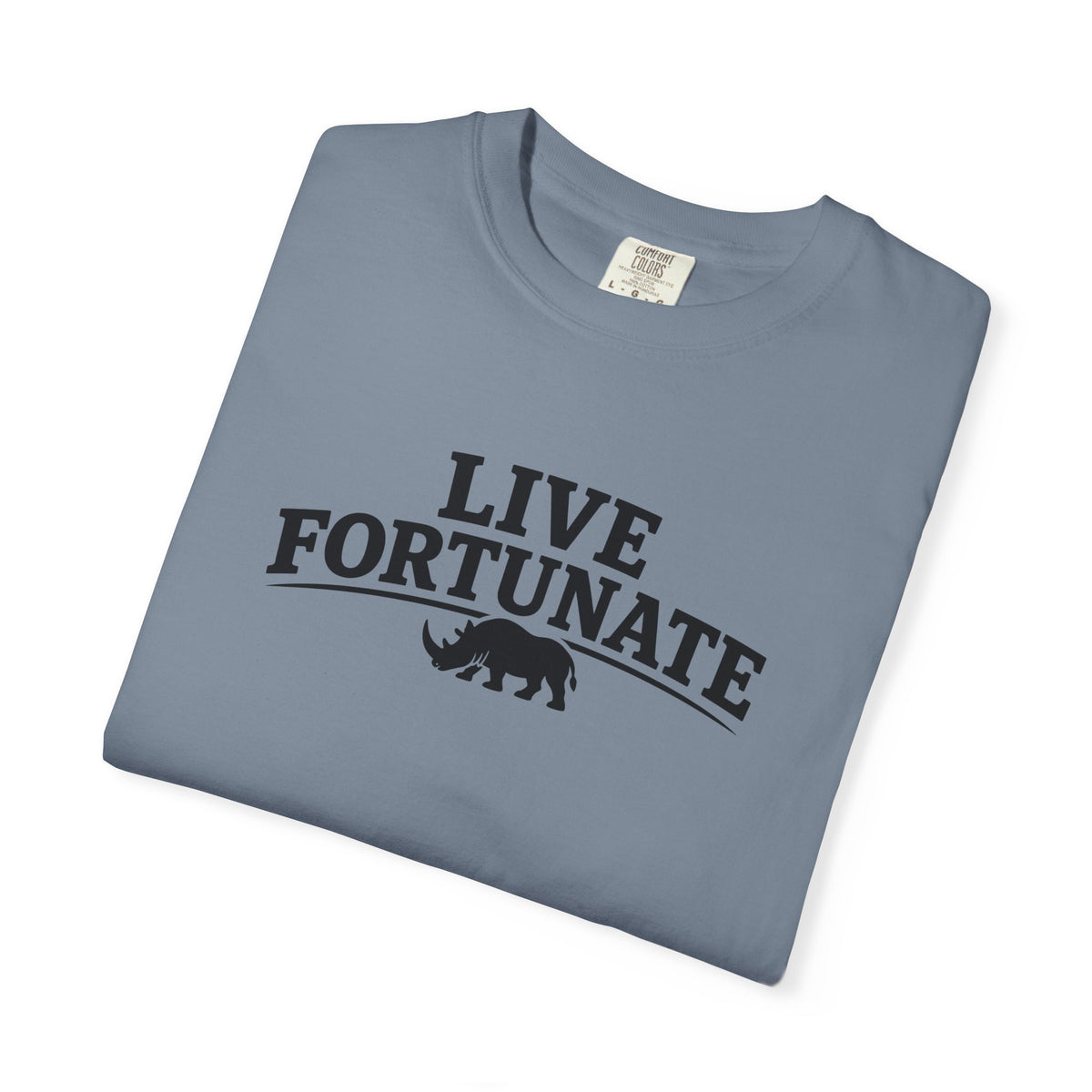 Rhino Logo T-Shirt — LiveFortunate.com Graphic Tee