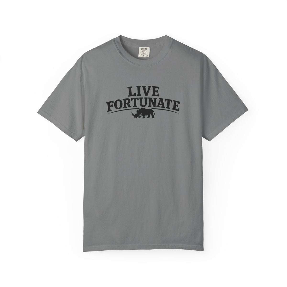 Rhino Logo T-Shirt — LiveFortunate.com Graphic Tee