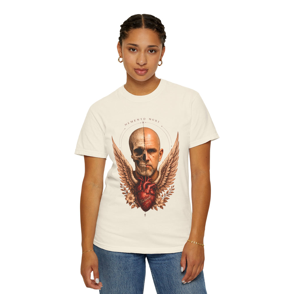 Memento Mori  — Anatomical Heart & Half Skull Graphic Tee