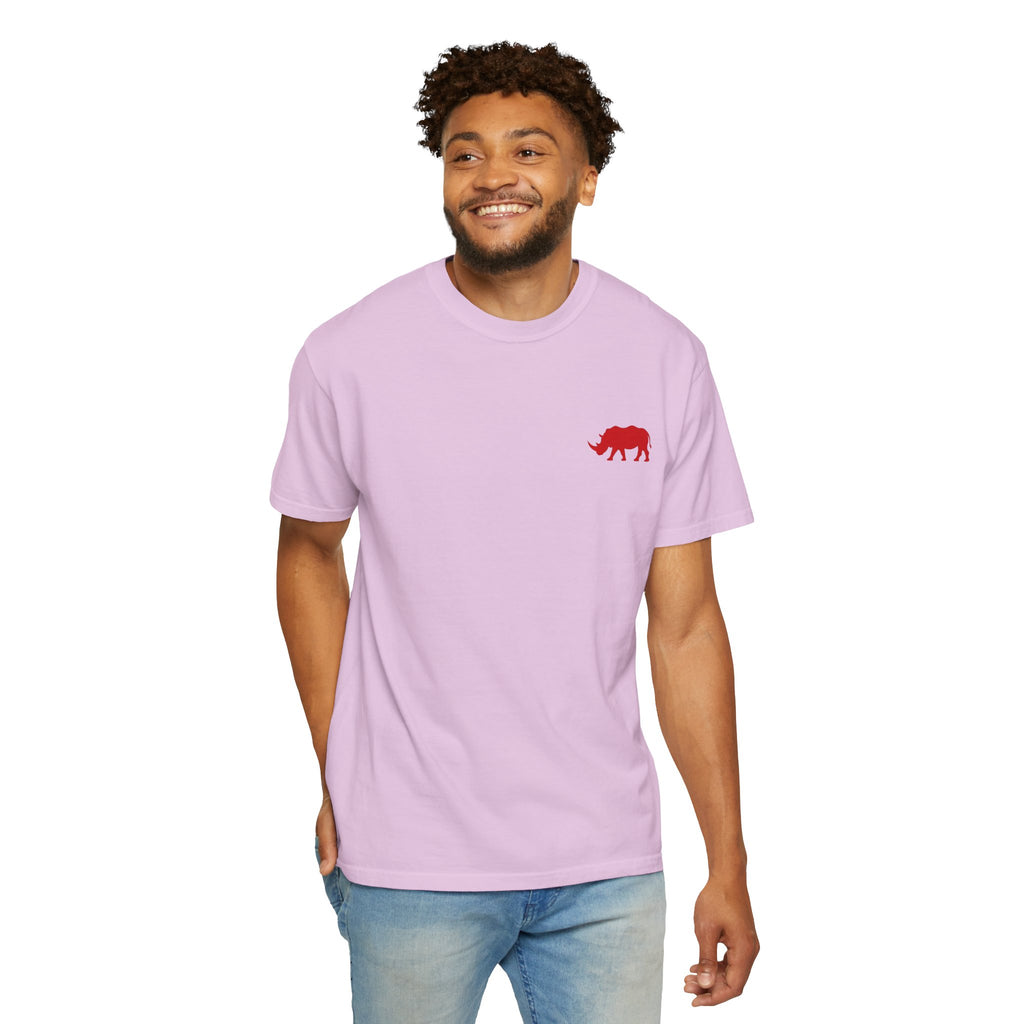 Live Fortunate Rhino T-Shirt — Red Rhino Logo Tee
