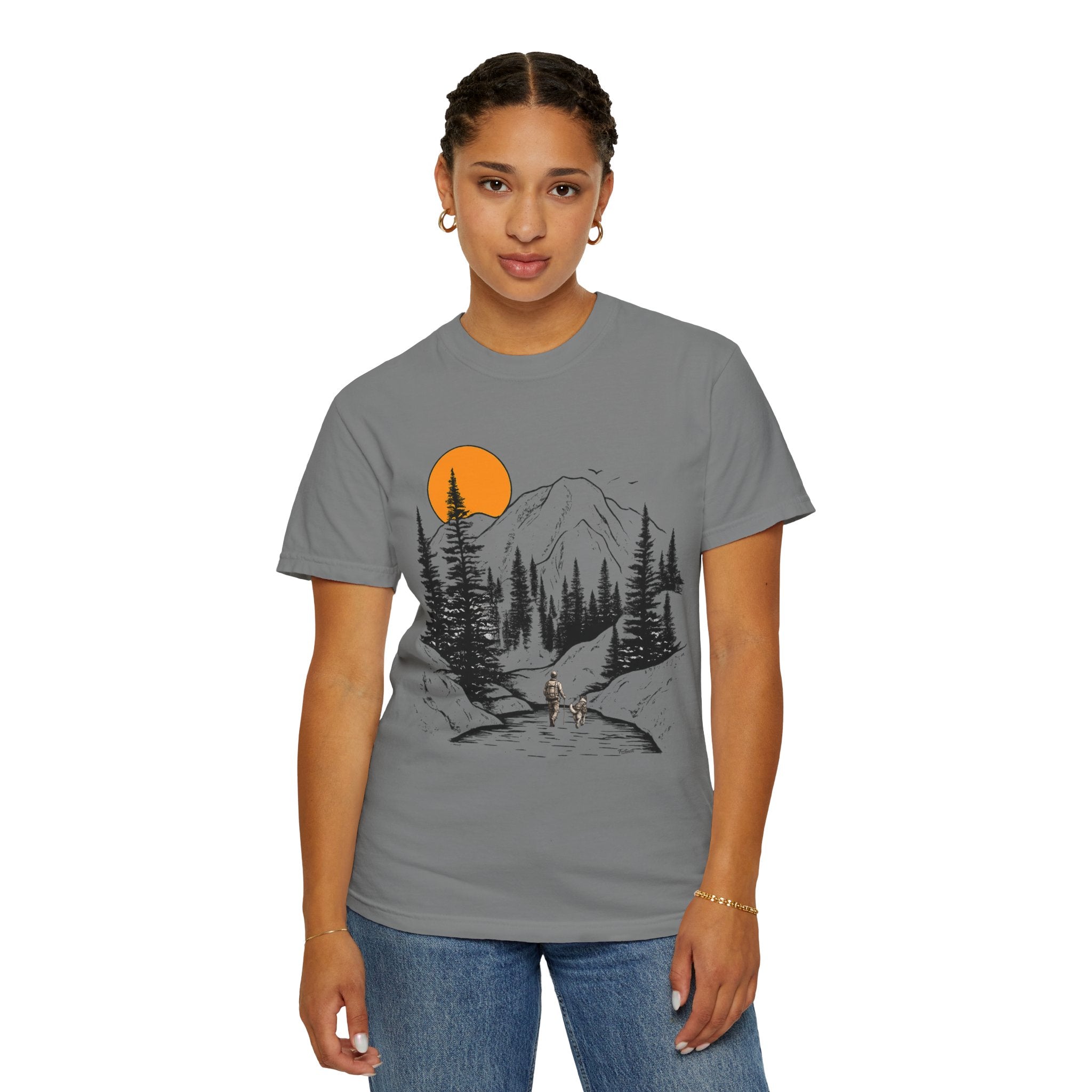 Mountain Sunset Hiking T-Shirt
