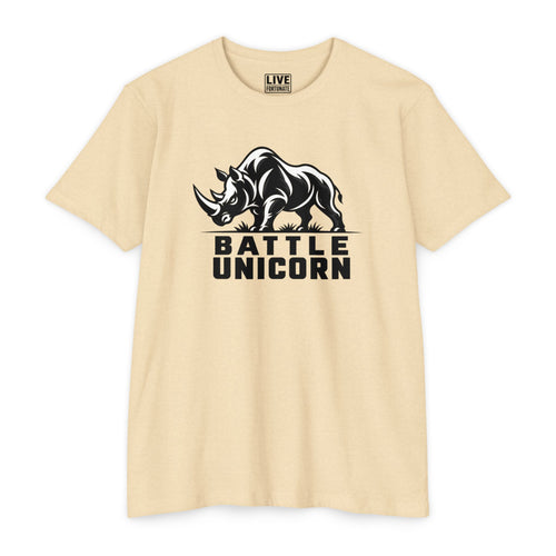 Battle Unicorn Rhino Tee | Live Fortunate