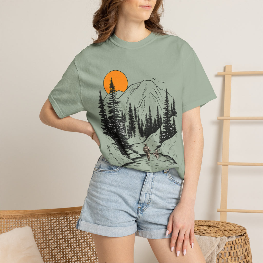 Mountain Sunset Hiking T-Shirt