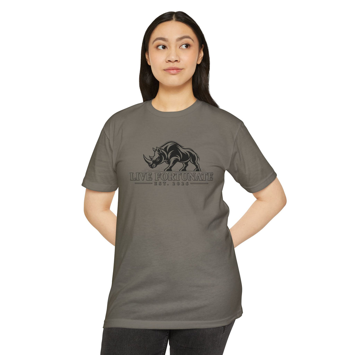 Live Fortunate EST. 2026 Rhino Tee