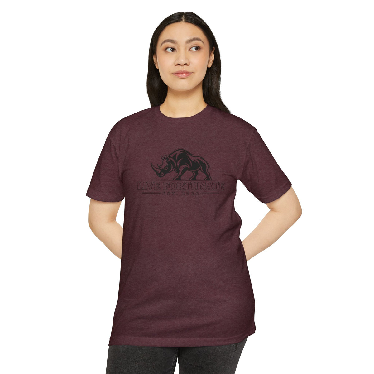 Live Fortunate EST. 2026 Rhino Tee